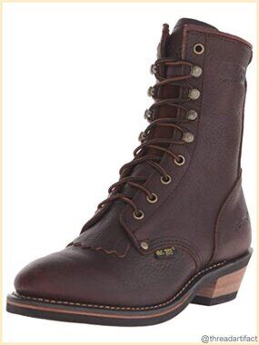 Ad Tec Women's Packer Boots Full-Grain Leather Goodyear Welt Mid-Calf Work Boots